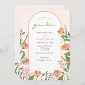 春のチューリップ招待状 招待状 (正面/裏面)