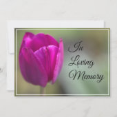 春のチューリップ追悼式 案内 招待状 (正面)
