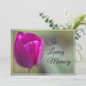 春のチューリップ追悼式 案内 招待状 (スタンド正面)