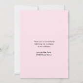 春のチューリップ ウェディング 招待状 (裏面)