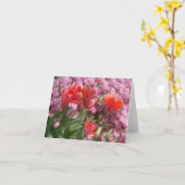 春のチューリップ カード (黄色い花)