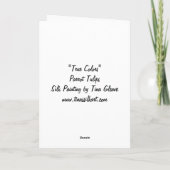 春のチューリップ カード (裏面)