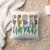 春のチューリップ クッション (ブランケット)