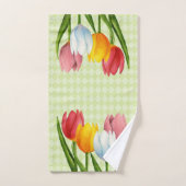 春のチューリップ バスタオルセット (ハンドタオル)