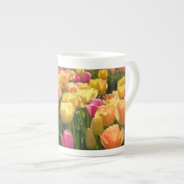 春のチューリップ ボーンチャイナマグカップ