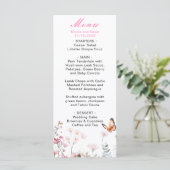 春のディープピンク蝶 花の結婚式 メニュー (スタンド正面)