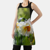 春のデイエプロンに大きな白い水仙 エプロン (インサイチュ)