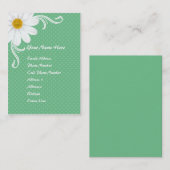 春のデイジーのぽっちゃりしたプロフィールカード 名刺 (正面/裏面)