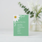 春のデイジーのぽっちゃりしたプロフィールカード 名刺 (スタンド正面)