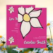 春のデイジーの赤ちゃんのお披露目会を華やかに彩るカスタムデザイン 招待状