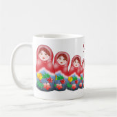 春のネスティング人形 コーヒーマグカップ (左)