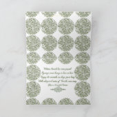 春のノウサギ及び赤い卵カード カード (内部)