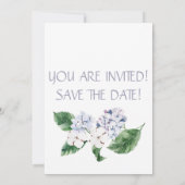 春のハイドランジア　文字カスタマイズ可能 招待状 (裏面)