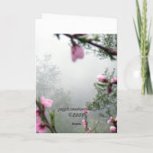 春のハーモニーの挨拶状 カード (裏面)