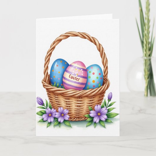 春のバスケットカード カード (正面)