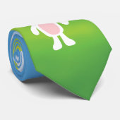 春のバニーのハッピーイースターのタイ ネクタイ (ロール)