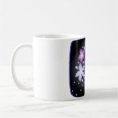 春のバニーの(黒い)マグ コーヒーマグカップ (左)