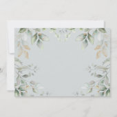 春のバニーイースターラビット1st誕生日の写真 招待状 (裏面)