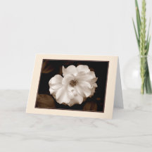 「春のバラ（セピア）」グリーティングカード