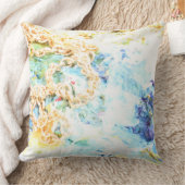 春のパステルおよび青はArtandraによって振ります クッション (ブランケット)