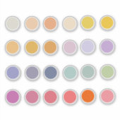 春のパステルカラーパレット バレットジャーナル シール (正面)