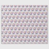 春のパステルフラワー ラッピングペーパー (フラット)