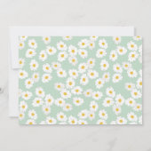 春のパステル サージュグリーン ダイジー ブランシュ バブルリー 招待状 (裏面)