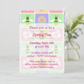 春のパッチパーティー招待状 招待状 (スタンド正面)