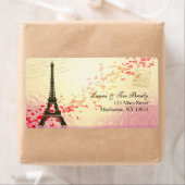 春のパリとハート ラベル (インサイチュ)