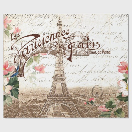 春のパリ ラッピングペーパー (フラット)
