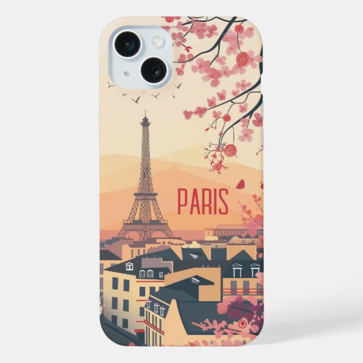 春のパリ iPhoneケース (裏面)