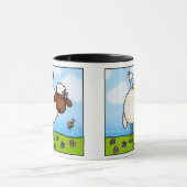 春のヒツジのマグ マグカップ (中央)