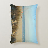 春のビーチ場面第3 アクセントクッション (正面(垂直))