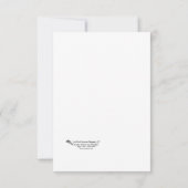 春のピンクのチューリップのグリーティングカード カード (裏面)