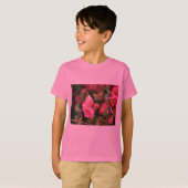 春のピンクのボケの花 Tシャツ (正面フル)