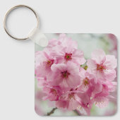春のピンクの桜の花 キーホルダー (正面)
