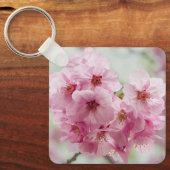 春のピンクの桜の花 キーホルダー (正面)