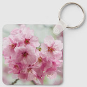 春のピンクの桜の花 キーホルダー (裏面)