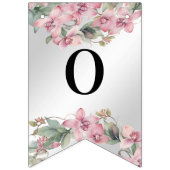 春のピンクの花のバンティング フラッグ (第2の旗)