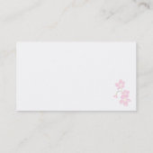 春のピンクの花の名刺 名刺 (裏面)