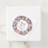 春のピンクの花輪　ありがとう フェイバータグ (インサイチュ)