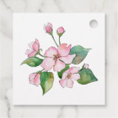 春のピンクの花輪　サンキュー フェイバータグ (裏面)