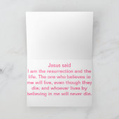 春のピンクパターン シーズンカード (内部)