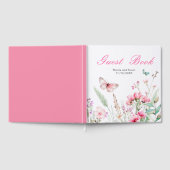 春のピンク蝶花嫁式 ゲストブック (全面)