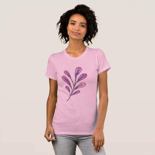 春のファッション、彼女への花のギフト、または芸術的な Tシャツ (正面フル)
