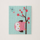 春のフクロウ ジグソーパズル (縦)