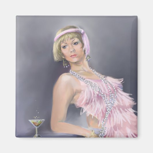 春のフラッパーの磁石 マグネット (正面)