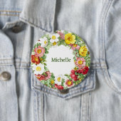 春のフローラリーステンプレート 缶バッジ (インサイチュ)