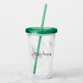 春のフローラ アクリルタンブラー (裏面)