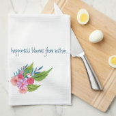 春のフローラ キッチンタオル (四つ折り)